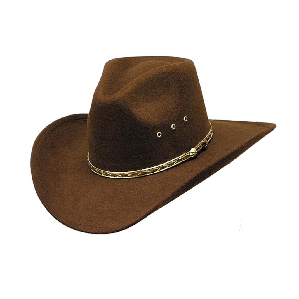 PBOZ Pinch Brown felt cowboy hat | PBOZ Australia